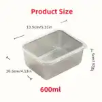 7pcs Stainless Steel Food Storage Containers for Storing & Organizing Food with Flip-Top Lids – gallery image 4