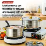 5-Piece Stainless Steel Cookware Set for Cooking on Stovetop Surfaces – gallery image 5