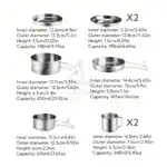 8-Piece Stainless Steel Camping Cookware System for Outdoor Cooking & Boiling – gallery image 7