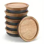 6-Piece Wooden Storage Lids for Sealing Regular Mouth Jars – gallery image 10
