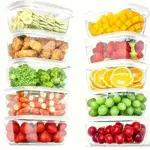 10pcs Stackable Food Storage Containers with Lids for Food Storage & Organization – gallery image 10