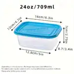 10pcs Stackable Food Storage Containers with Lids for Food Storage & Organization – gallery image 4