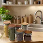 6-Piece Wooden Storage Lids for Sealing Regular Mouth Jars – gallery image 6