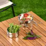 8-Piece Stainless Steel Camping Cookware System for Outdoor Cooking & Boiling – gallery image 6