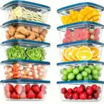 10pcs Stackable Food Storage Containers with Lids for Food Storage & Organization – gallery image 9