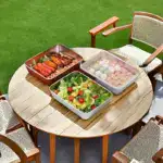 3pcs Stainless Steel Food Storage Containers for Food Storage & Organization with Transparent Lids – gallery image 7