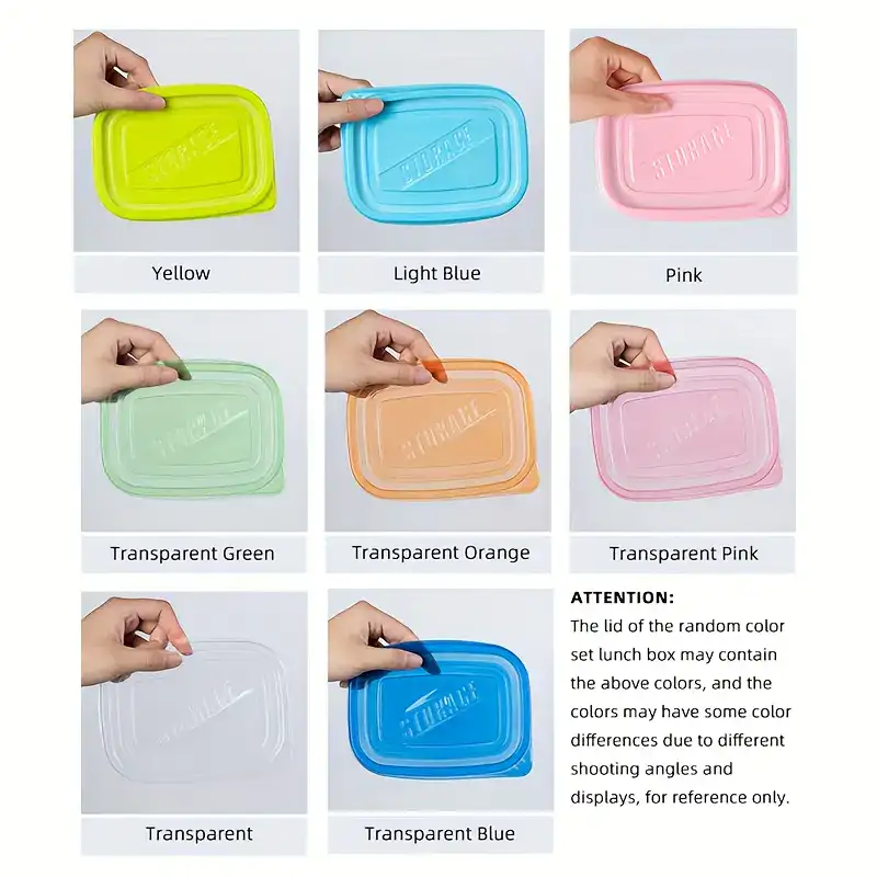 10pcs Stackable Food Storage Containers with Lids for Food Storage & Organization – description image 1