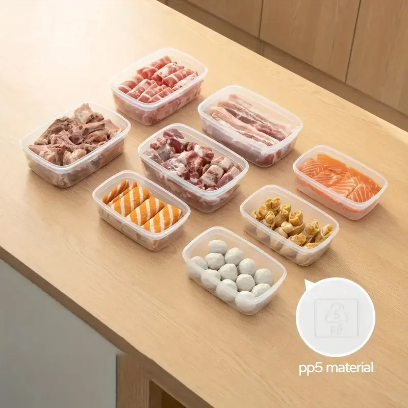 10pcs Food Storage Containers for Organizing & Storing Food with Stackable Design – description image 2
