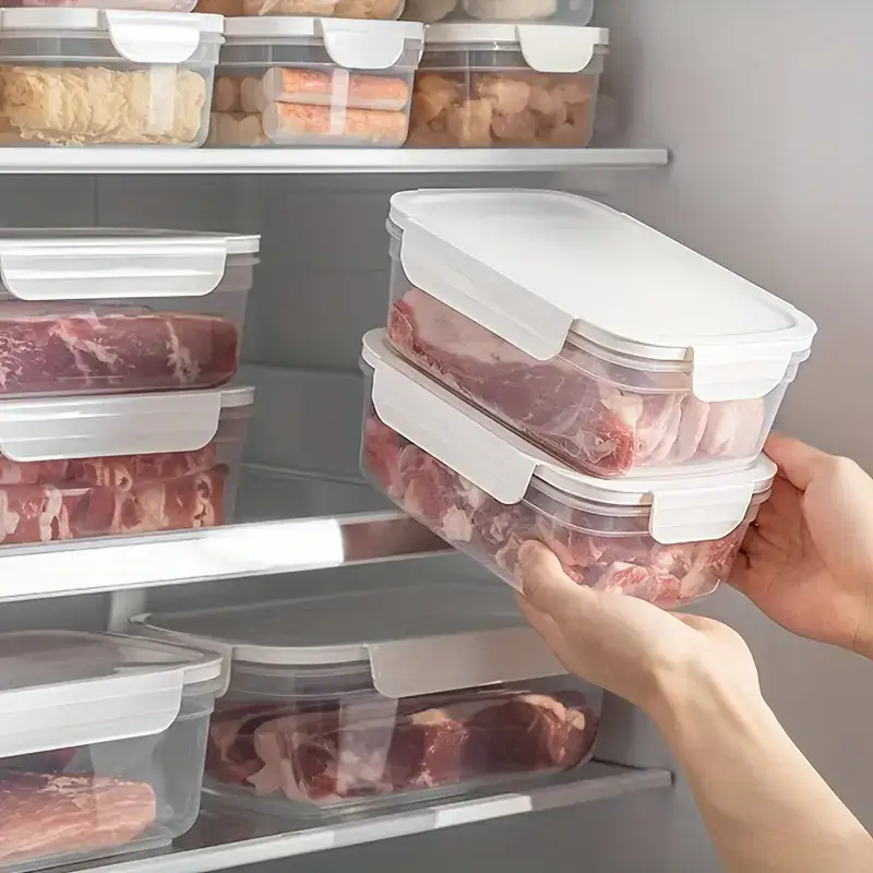 10pcs Food Storage Containers for Organizing & Storing Food with Stackable Design – description image 3