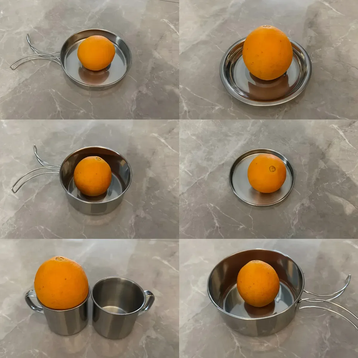 8-Piece Stainless Steel Camping Cookware System for Outdoor Cooking & Boiling – description image 2