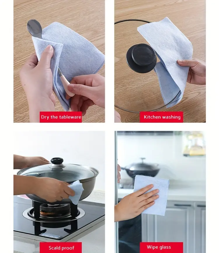 20-Pack Reusable Cleaning Cloths for All-Purpose Cleaning – description image 8