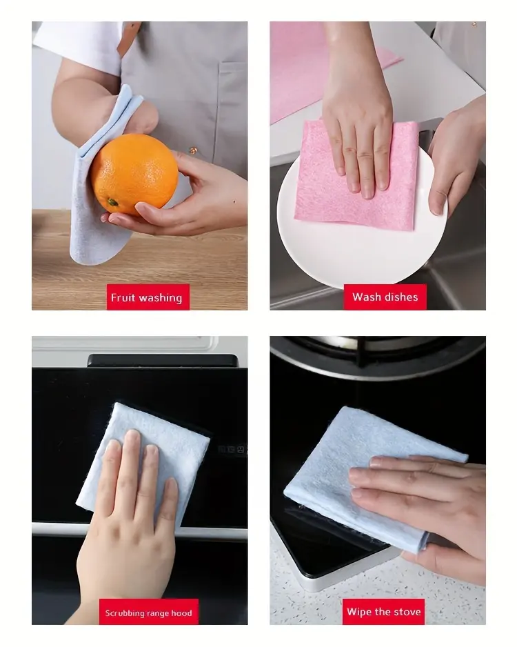 20-Pack Reusable Cleaning Cloths for All-Purpose Cleaning – description image 7